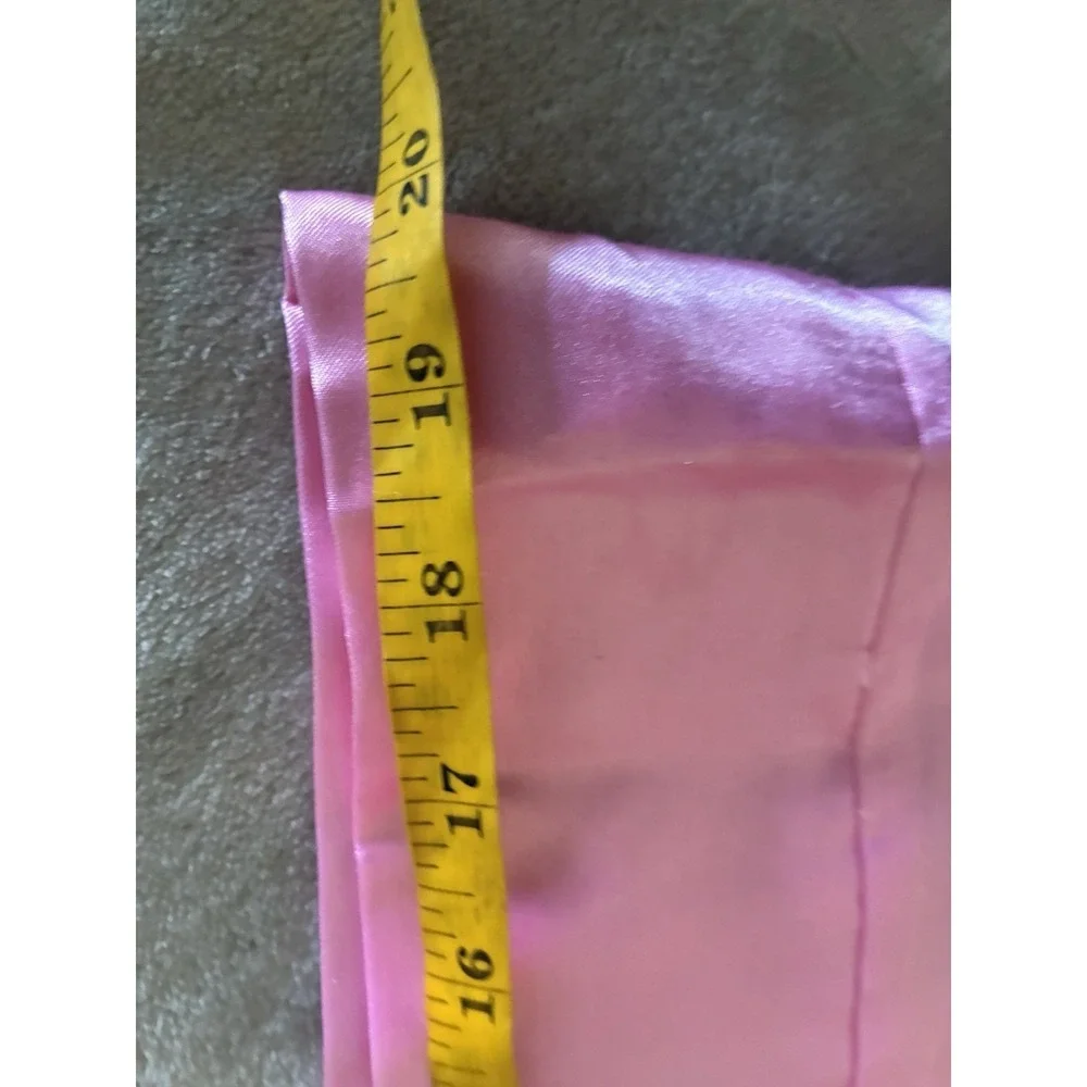 Sleeping Beauty Pillow Case Pink Satin Vtg‎